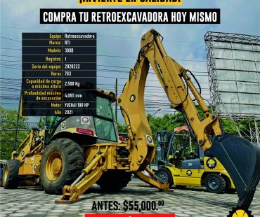 Compra tu retroexcavadora hoy mismo